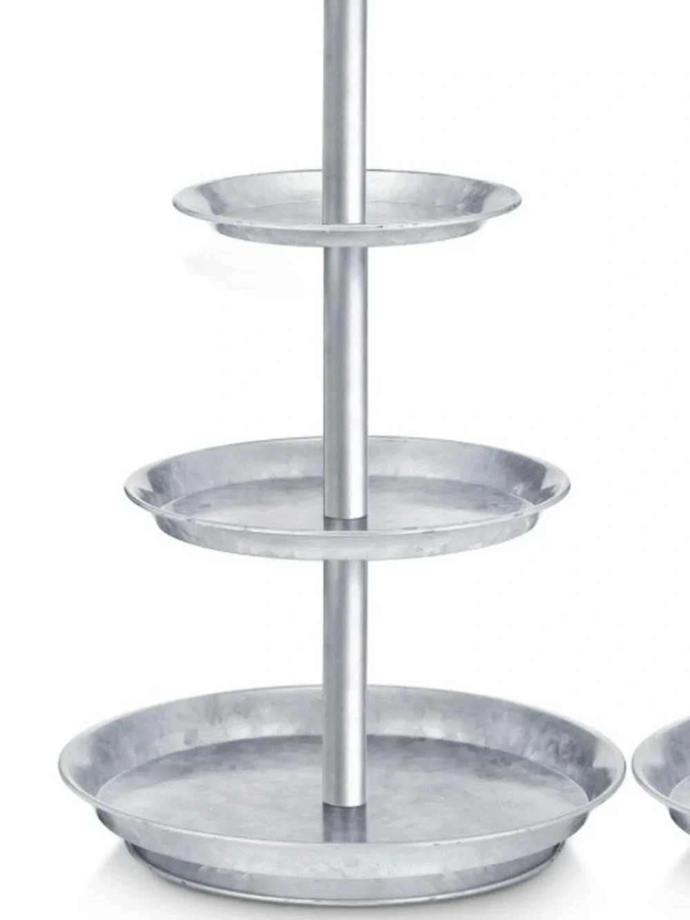 ‘Seafood Cupcake Dessert’ 3-Tier Stand Galvanized Metal (2-Pack)
